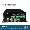 4 Channel Video Over Fiber Converter with Data